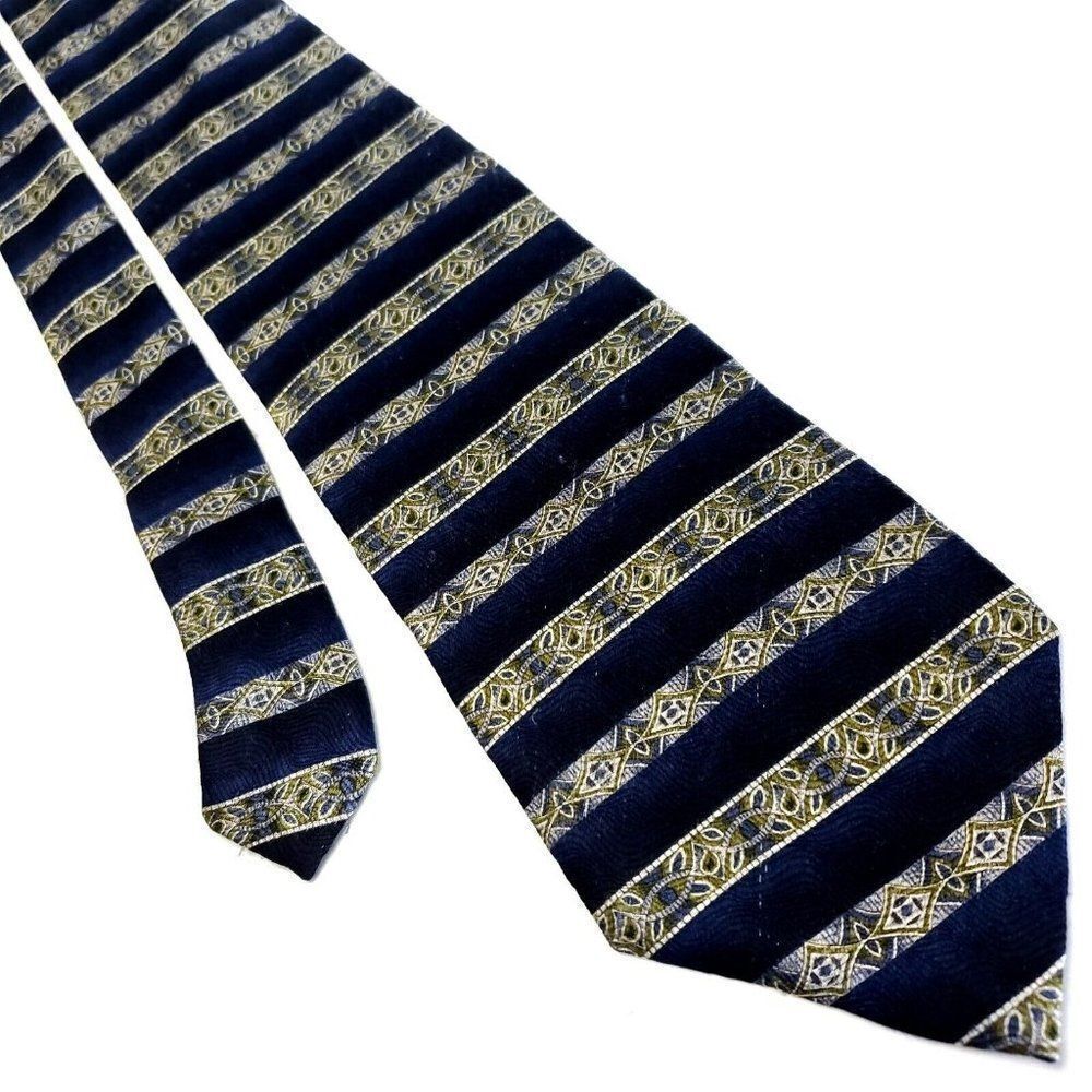 Honors Beige Black Silk Tie Woven Nordic‎